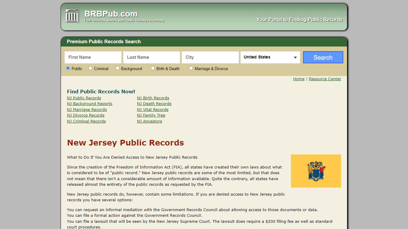 Free New Jersey Public Records | Search Criminal and Civil Court ...